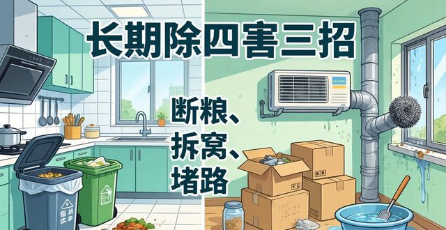 长期除四害别偷懒 教你三招长效管用